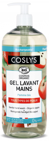 Sapun lichid pentru maini - Gel BIO spalare maini, fara sapun, cu extract de mere(format mare) Coslys