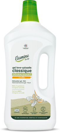 Detergenti pentru masina de spalat vase - Gel spalare si dedurizare BIO pentru masina de spalat vase, parfum menta Etamine