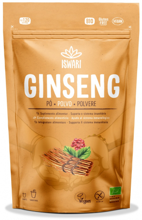 Protectie antioxidanta si detoxifiere - Ginseng Siberian BIO sub forma de pulbere Iswari