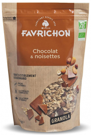 Lichidari - Granola BIO cu alune de padure si ciocolata Favrichon