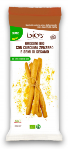 Grisine BIO cu ghimbir, seminte de susan si turmeric Bio's [1]