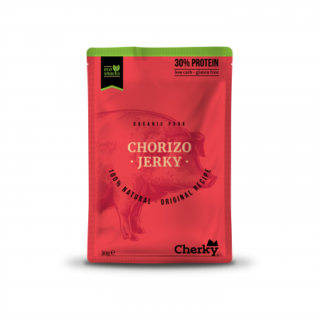 Gustare BIO din carne de porc si Chorizo(30% proteine) Cherky [2]
