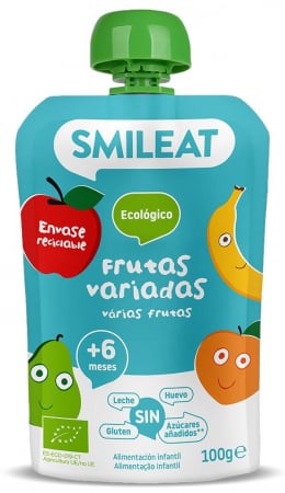 Lichidari - Gustare piure BIO din mix de fructe, +6 luni Smileat
