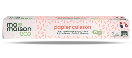 Accesorii pentru gatit - Hartie de copt maro 14x30 cm, fara clor si fara agenti de albire Ma Maison Eco