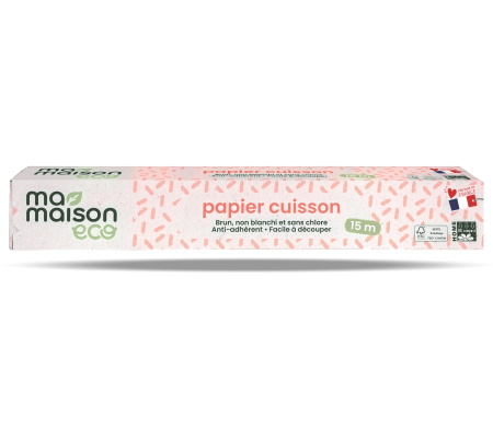 Accesorii pentru gatit - Hartie de copt maro 14x30 cm, fara clor si fara agenti de albire Ma Maison Eco