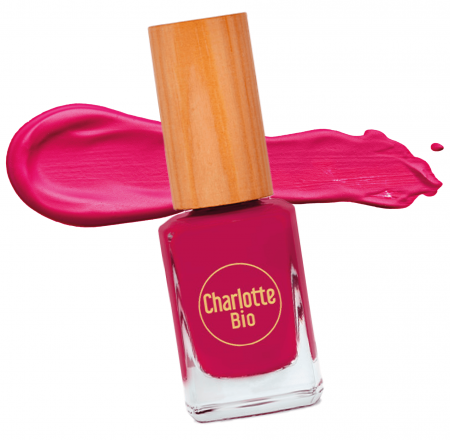 Lac unghii - Lac VEGAN unghii, acoperire perfecta si de lunga durata Rose Framboise Charlotte Bio