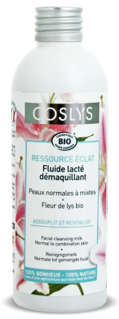 Curatare si demachiere fata - Lapte demachiant BIO curatare blanda ten normal si mixt, cu extract de crin Coslys
