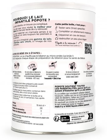 Lapte praf BIO pentru copii(Etapa 3), +10 luni Popote [2]
