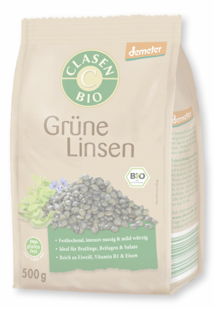 Hidratare in timpul antrenamentului - Linte verde BIO demeter Clasen Bio