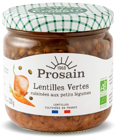 Legume preparate - Linte verde BIO la borcan Prosain