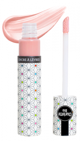 Luciu si ulei buze - Luciu BIO buze Champagne Rose, cu ulei ricin, ceara candelilla si extract magnolie Charlotte Bio
