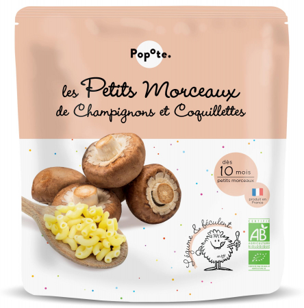 Mancaruri cu cereale si legume - Mancare BIO(bucatele mici) cu 50% ciuperci si paste, +10 luni Popote