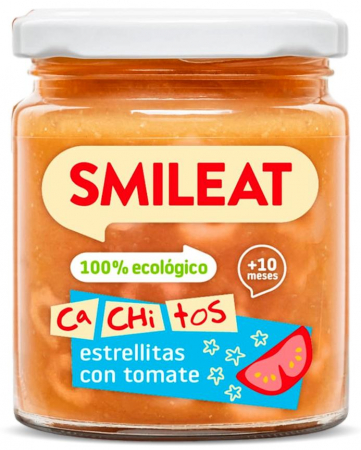 Borcanase cu fructe, legume, carne - Mancare BIO din paste cu rosii, +10 luni Smileat