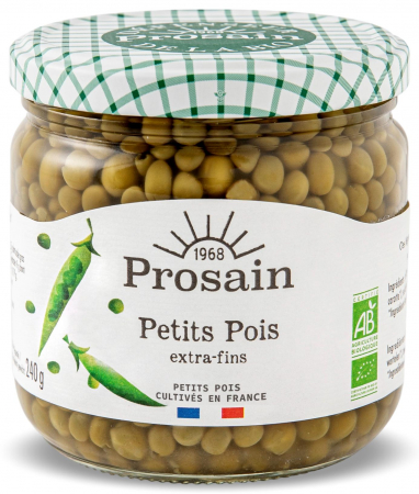 Legume preparate - Mazare verde extra fina BIO la borcan Prosain
