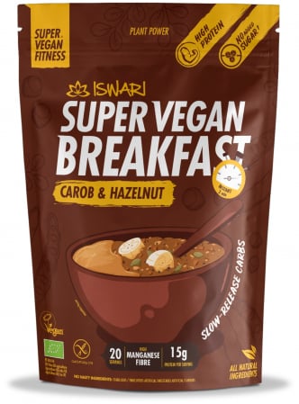 Mic dejun Super Vegan BIO cu alune de padure si carob Iswari [1]