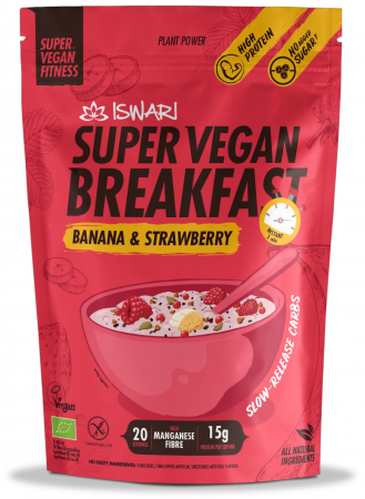 Mic dejun Super Vegan BIO cu banane si capsuni Iswari [1]