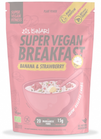 Lichidari - Mic dejun Super Vegan BIO cu banane si capsuni Iswari