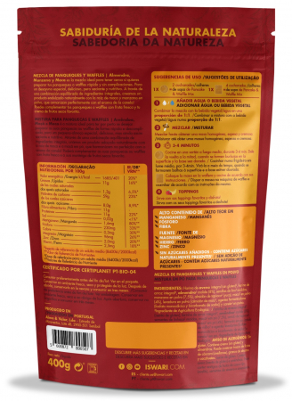 Mix pentru clatite si vafe BIO cu migdale si maca Iswari [2]