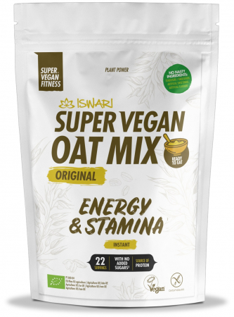 Alimentatie inainte de antrenament - Mix Super Vegan BIO din ovaz si seminte Iswari