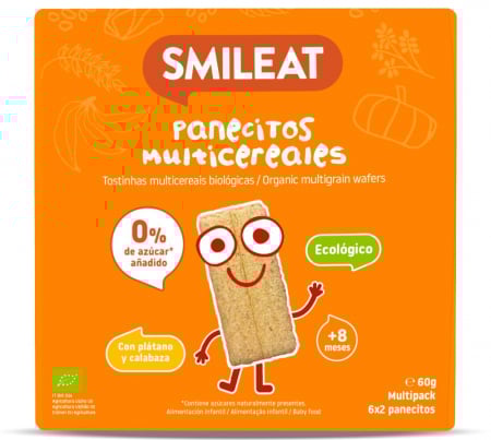 Lichidari - Painici multicereale BIO cu banana si dovleac, +8 luni Smileat