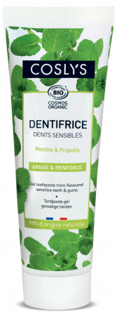 Pasta de dinti - Pasta de dinti BIO dinti si gingii sensibile, cu menta si propolis Coslys