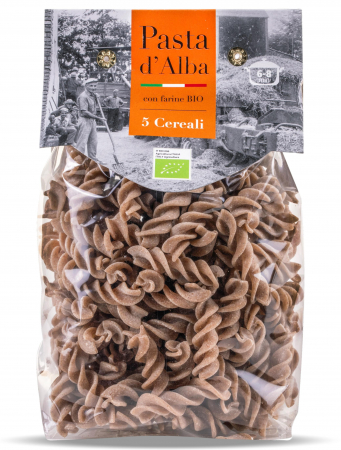 Paste din grau dur - Paste fusilli BIO din faina 5 cereale  Pasta d'Alba