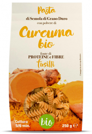 Lichidari - Paste fusilli BIO din grau dur si curcuma Tradizioni Padane