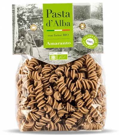 Paste fara gluten din cereale si legume - Paste fusilli BIO fara gluten, din amarant Pasta d'Alba