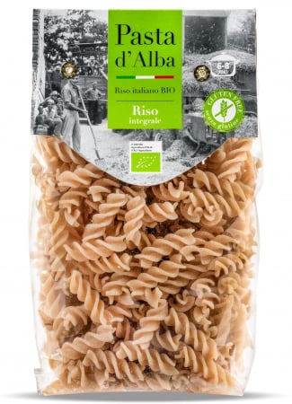 Paste fara gluten din orez - Paste fusilli BIO fara gluten, din orez integral Pasta d'Alba