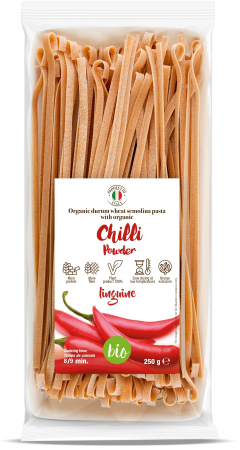 Lichidari - Paste linguine BIO din grau dur si ardei iute Tradizioni Padane