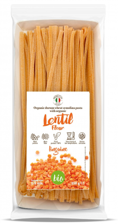 Paste speciale(SALE) - Paste linguine BIO din grau dur si linte Tradizioni Padane