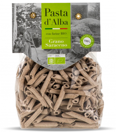 Paste fara gluten din cereale si legume - Paste penne BIO fara gluten, din hrisca Pasta d'Alba