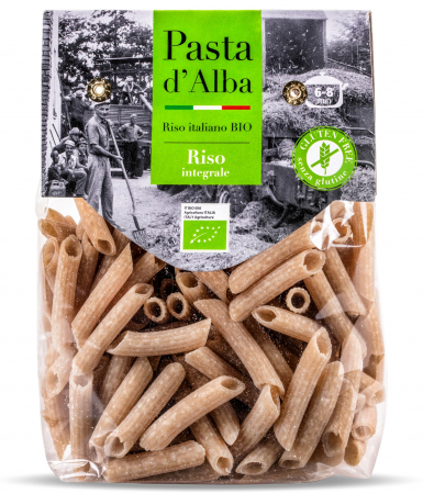 Paste fara gluten din orez - Paste penne BIO fara gluten, din orez integral Pasta d'Alba