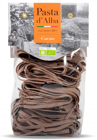 Paste gourmet - Paste tagliatelle BIO din grau dur si cacao Pasta d'Alba