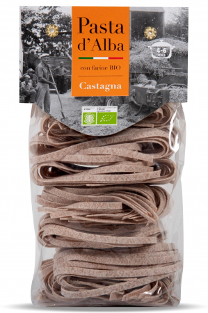 Paste gourmet - Paste tagliatelle BIO din grau dur si castane Pasta d'Alba