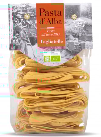 Paste cu oua - Paste tagliatelle BIO din grau dur si oua Pasta d'Alba