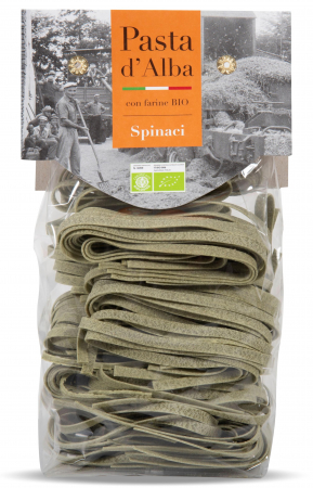 Paste gourmet - Paste tagliatelle BIO din grau dur si spanac Pasta d'Alba
