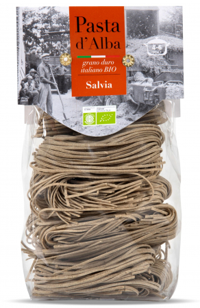 Paste gourmet - Paste tagliolini BIO din grau dur si salvie Pasta d'Alba