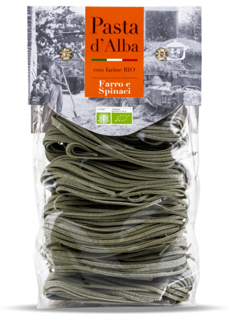 Paste gourmet - Paste tagliolini BIO din spelta si spanac Pasta d'Alba