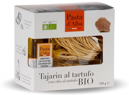 Paste cu oua - Paste tajarin BIO cu oua si trufe + ulei masline BIO cu aroma naturala de trufe albe Pasta d'Alba