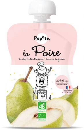 Piureuri cu fructe - Piure BIO cu 100% pere, +4/6 luni Popote