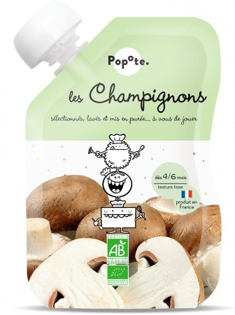 Piureuri cu legume - Piure BIO cu 41% ciuperci, +4/6 luni Popote