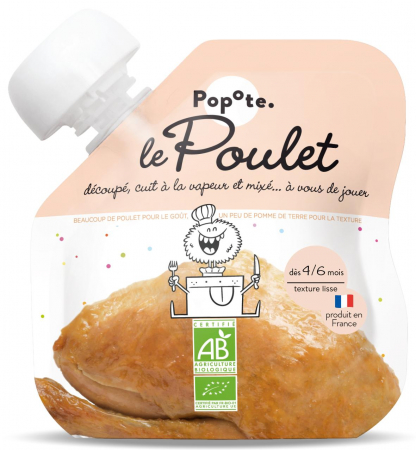 Piureuri cu proteine - Piure BIO cu 51% carne de pui, +4/6 luni Popote
