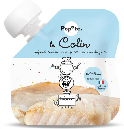 Piureuri cu proteine - Piure cu 51% peste coley din Alaska, +4/6 luni Popote