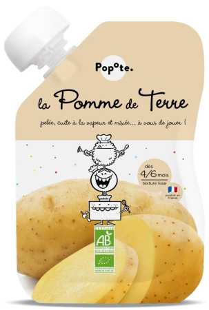 Piureuri cu legume - Piure BIO cu 60% cartofi, +4/6 luni Popote