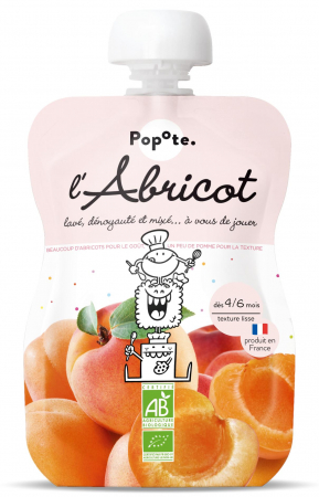 Piureuri cu fructe - Piure BIO cu 65% caise, +4/6 luni Popote