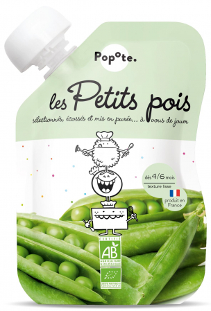 Piureuri cu legume - Piure BIO cu 65% mazare, +4/6 luni Popote