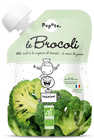 Piureuri cu legume - Piure BIO cu 75% broccoli, +4/6 luni Popote