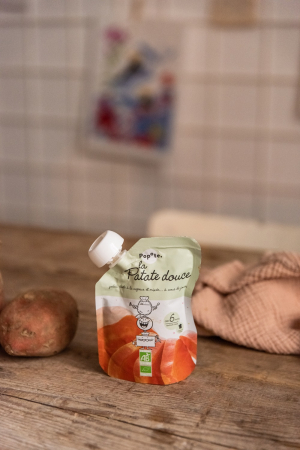 Piure BIO cu 78% cartofi dulci, +4/6 luni Popote [2]