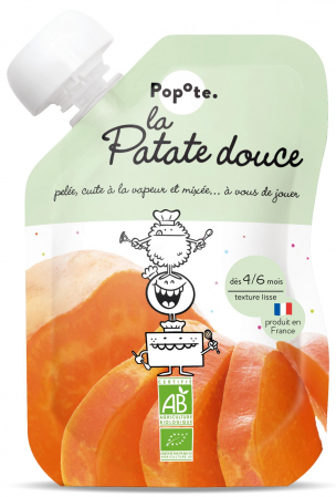 Piureuri cu legume - Piure BIO cu 78% cartofi dulci, +4/6 luni Popote